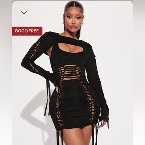 Mini dress black